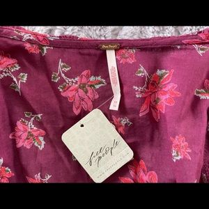 Free People Ruffle Wrap Blouse